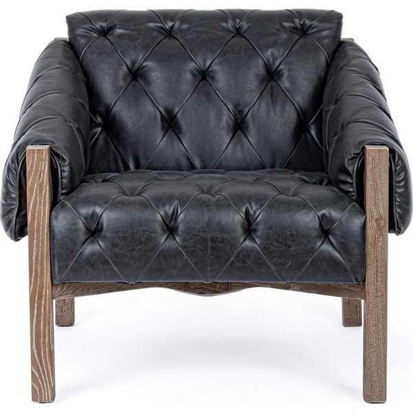 mutoni Fauteuil Harrison noir  