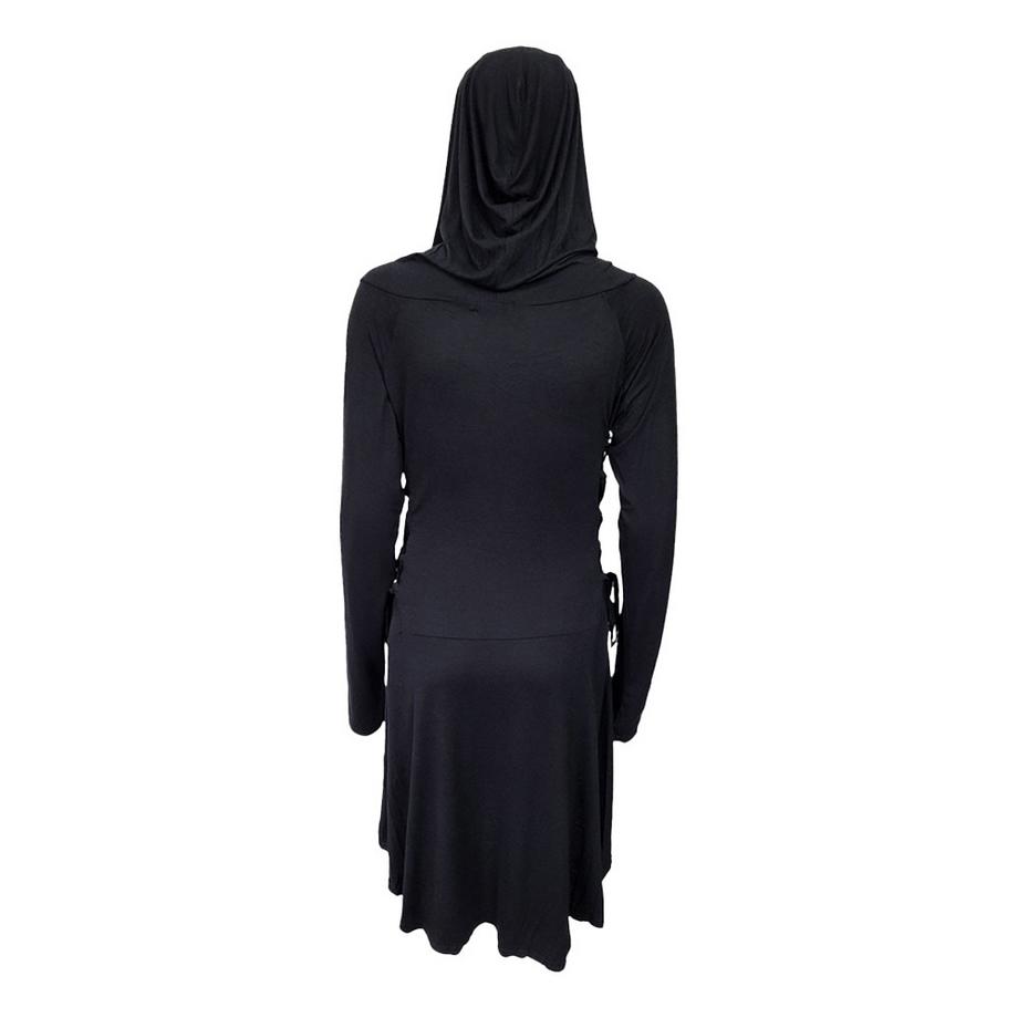 Spiral Robe T-Shirt à Capuche et Ourlet Asymétrique  