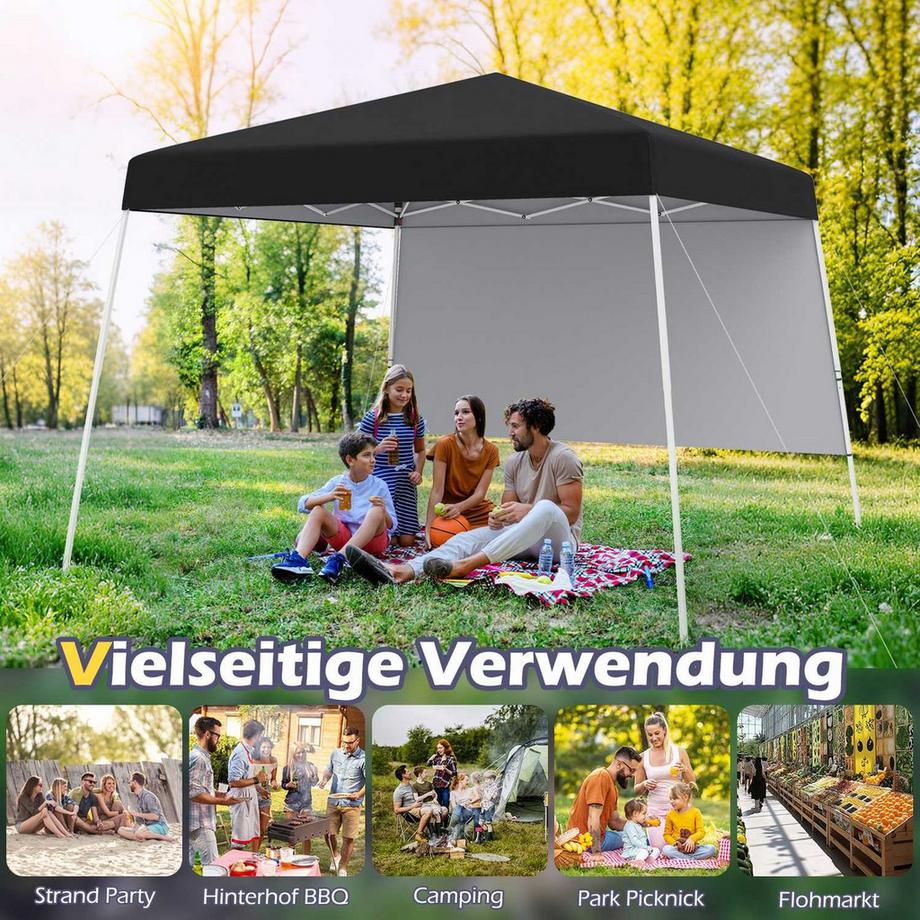 Northix Pop-Up-Pavillon mit Sonnenschutz  