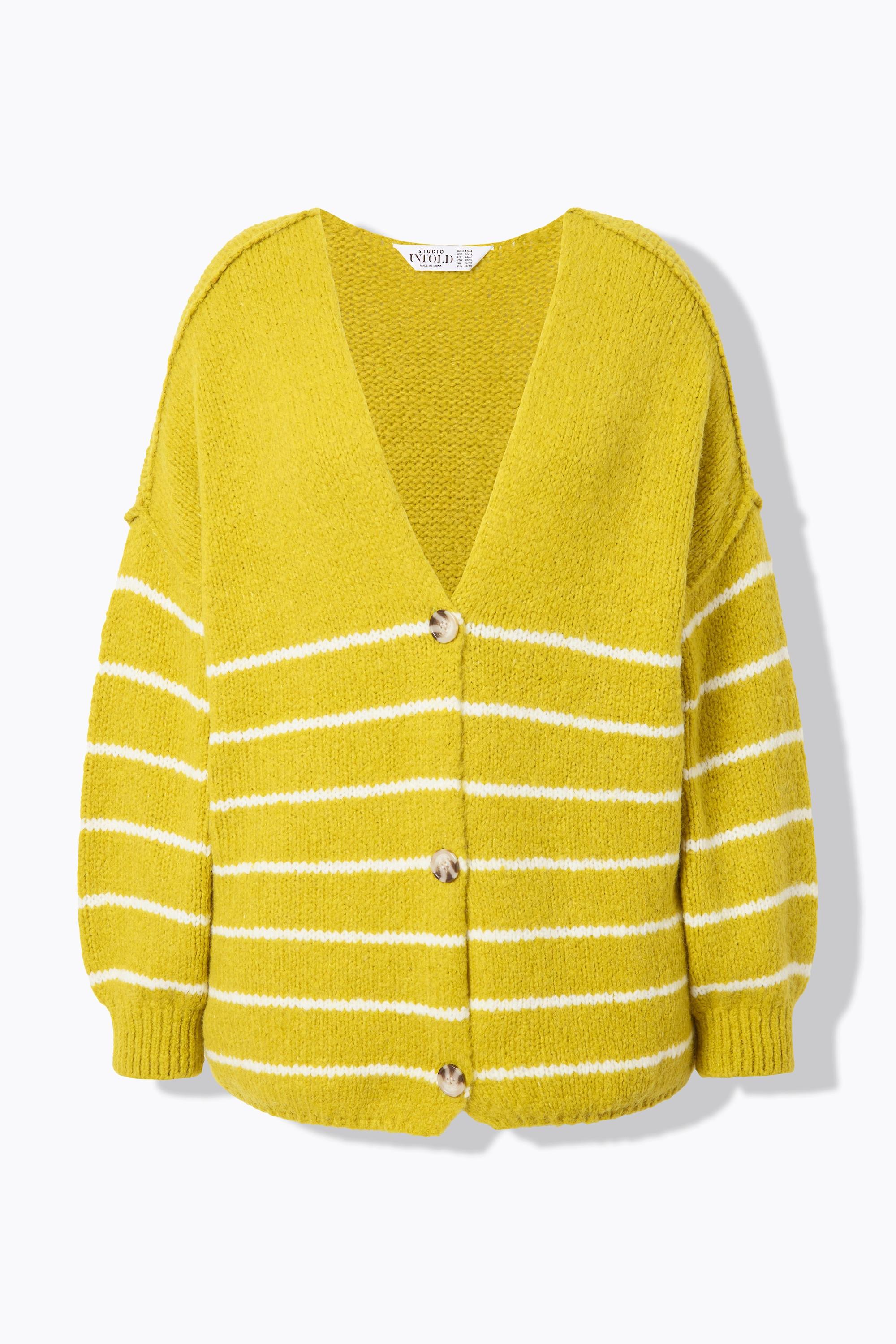 Studio Untold Cardigan Oversized Rayures Marinière Manches Longues  