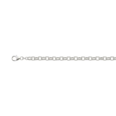 MUAU Schmuck  Collier forçat en argent 925, 5.4mm, 50cm 