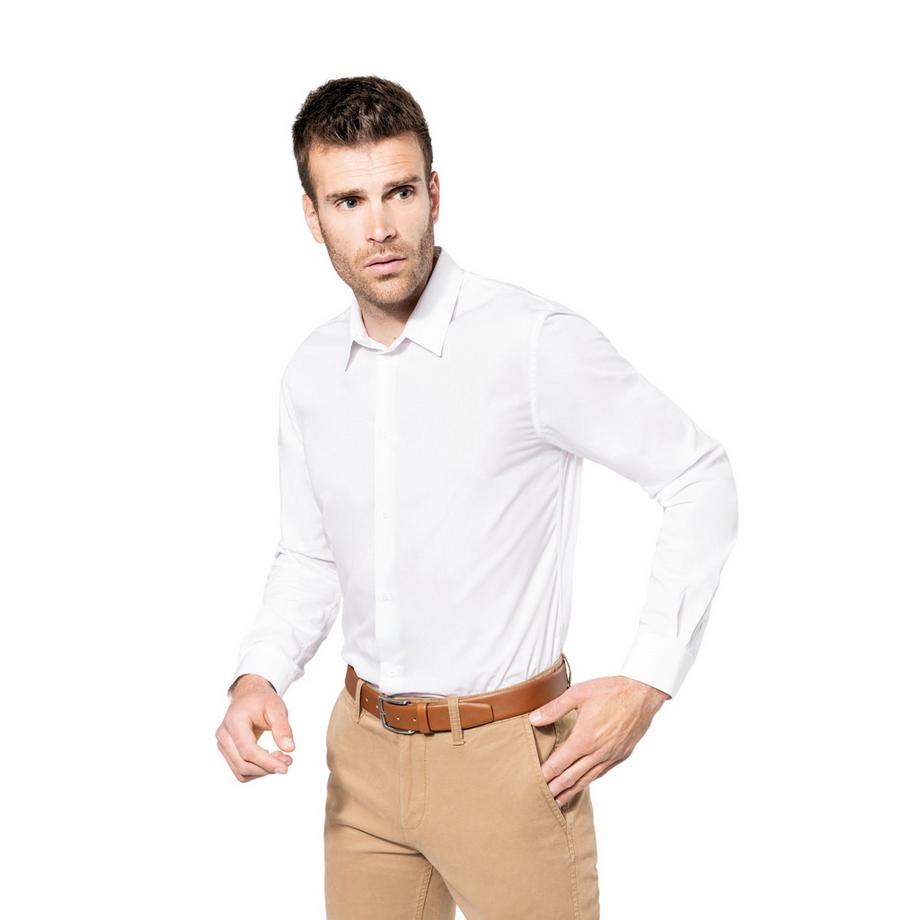 Kariban Camicia Maniche Lunghe Popeline  