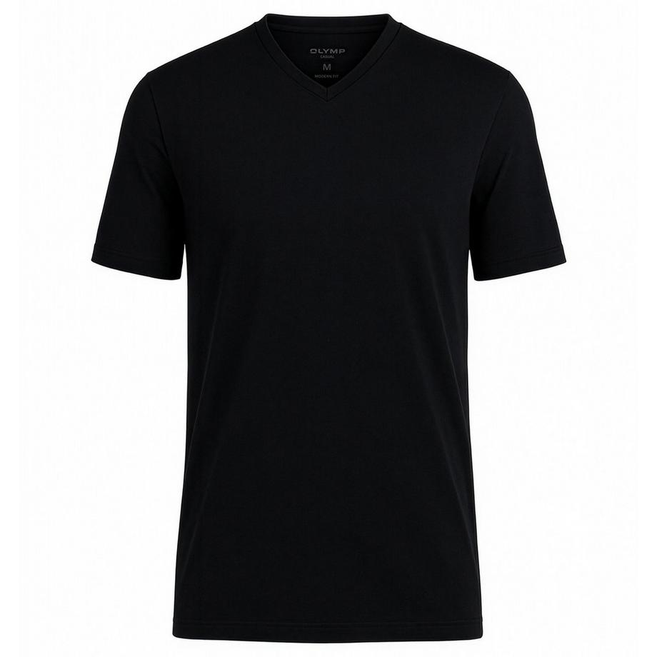 OLYMP 4er Pack Bequem sitzendes V-Neck T-Shirt  
