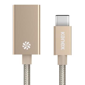 USB-C - USB-A 21cm USB Kabel 0,21 m USB 3.2 Gen 1 (3.1 Gen 1) USB C USB A Gold