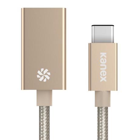 kanex  USB-C - USB-A 21cm cavo USB 0,21 m USB 3.2 Gen 1 (3.1 Gen 1) USB C USB A Oro 