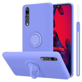 Cadorabo  Housse compatible avec Huawei P20 PRO / P20 PLUS - Coque de protection en silicone TPU flexible avec anneau 