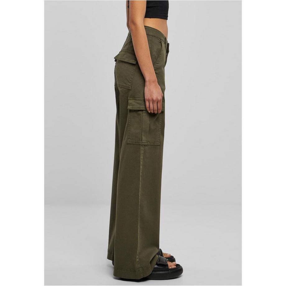 URBAN CLASSICS High Waist Wide Leg Cargo Hose  