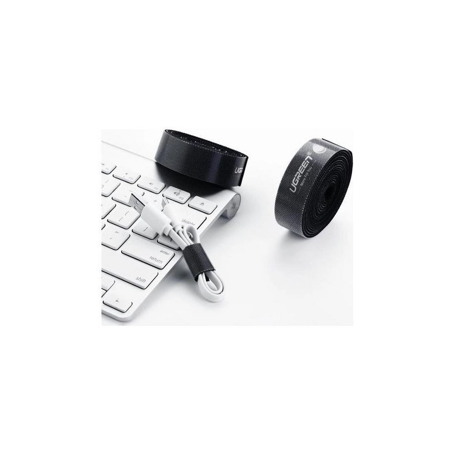 UGREEN  Organisateur de câbles Velcro UGREEN, 2m - Noir 