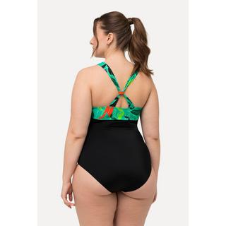 Ulla Popken  Maillot de bain aspect dos du, nœuds et bonnets souples 