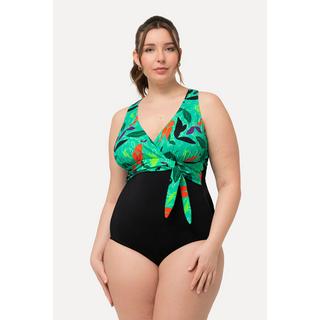 Ulla Popken  Maillot de bain aspect dos du, nœuds et bonnets souples 