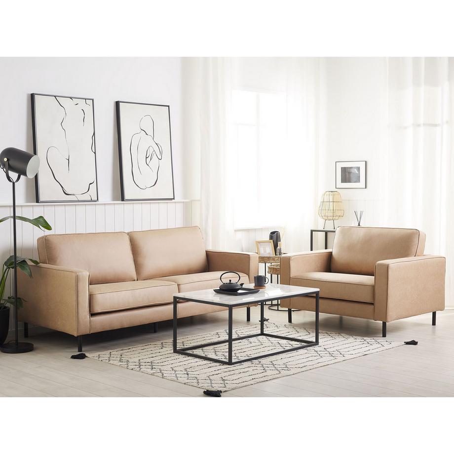 Beliani Wohnzimmer Set aus Kunstleder  SAVALEN  