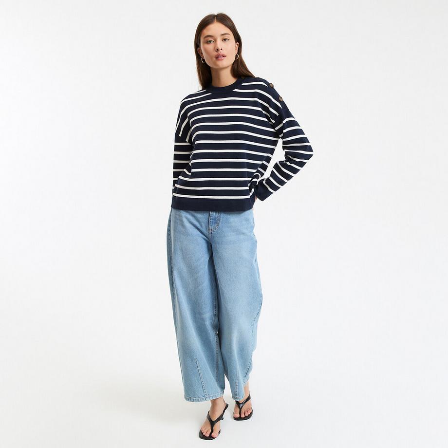 La Redoute Collections Matrosenpullover reine Baumwolle  