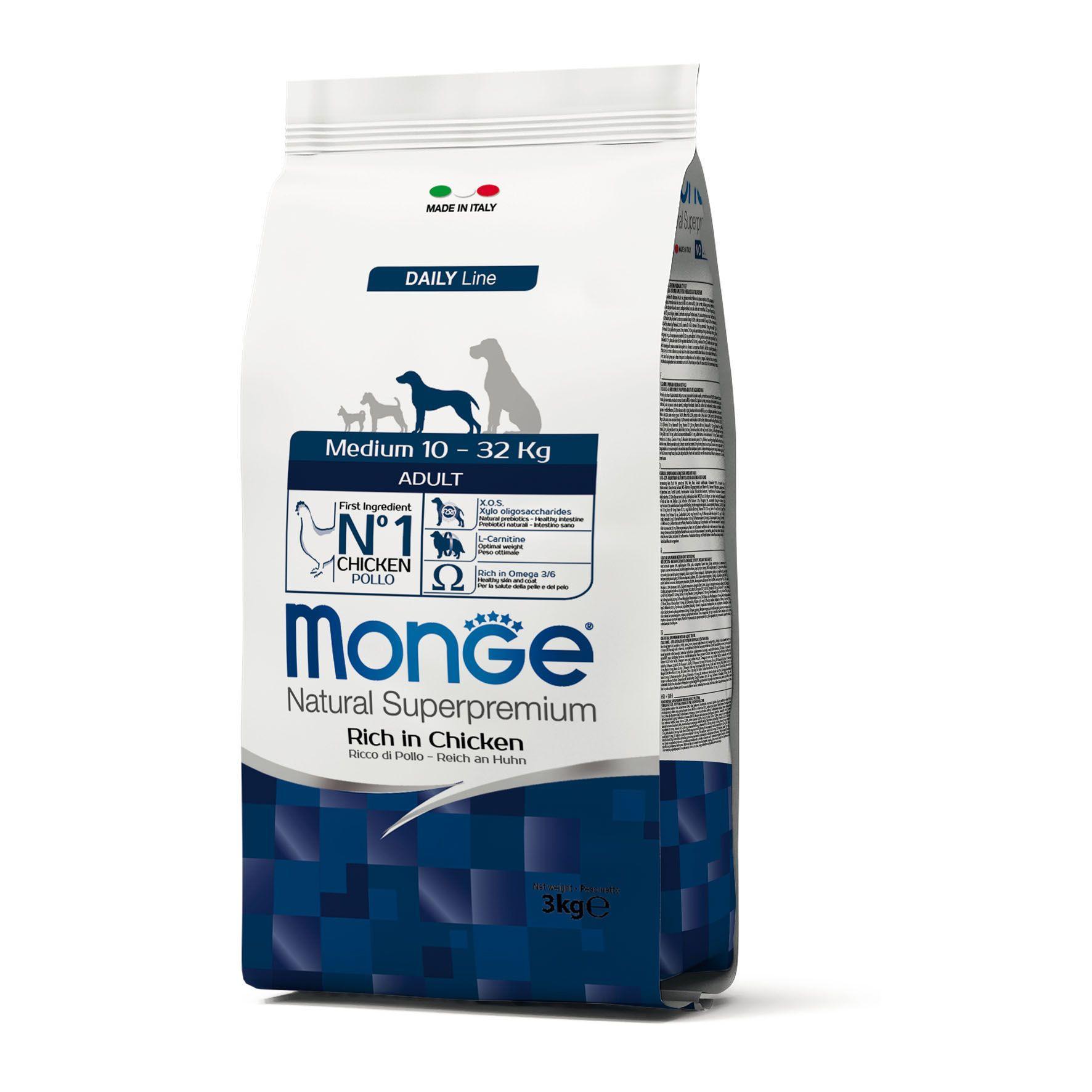 Monge  Daily Line pour chien medium au poulet 