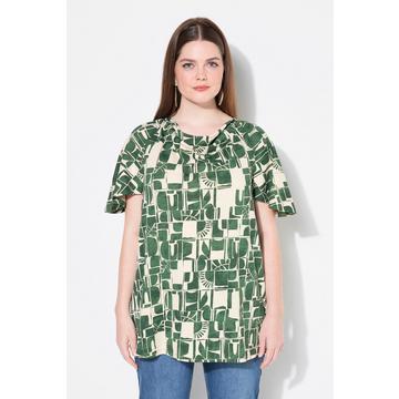 T-shirt, encolure cascade, manches courtes