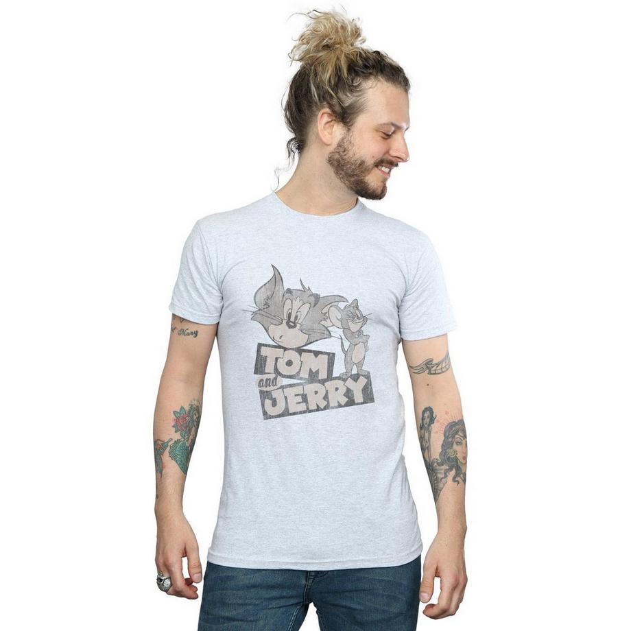 Warner Bros T-Shirt con Stampa Grafica Tom e Jerry  