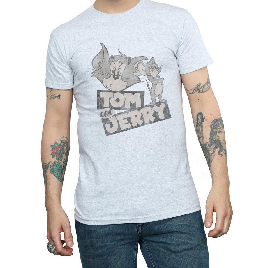 Warner Bros T-Shirt con Stampa Grafica Tom e Jerry  