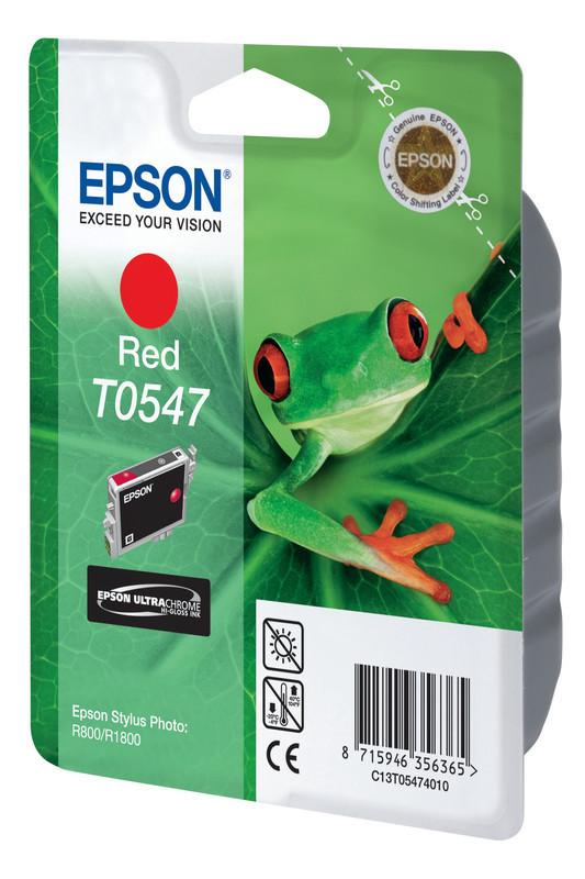 EPSON  EPSON Tintenpatrone red T054740 Stylus Photo R800 400 Seiten 