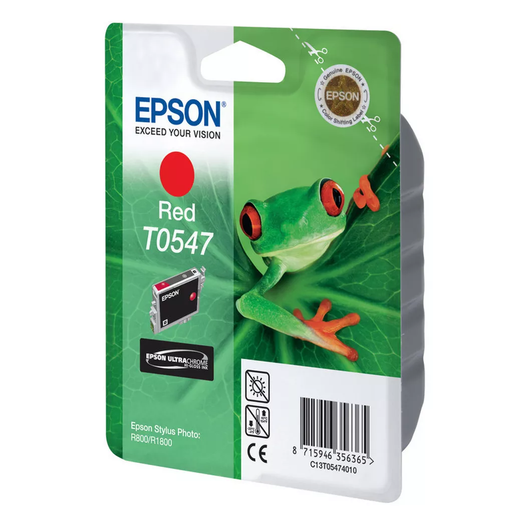 Epson – Tintenpatrone red T054740 Stylus Photo R800 400 Seiten, One Size