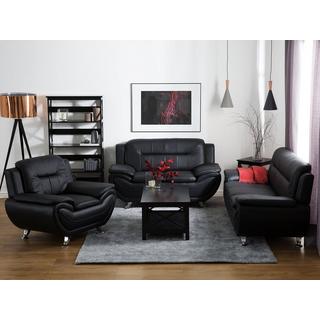 Beliani 2 Sitzer Sofa aus Kunstleder Modern LEIRA  