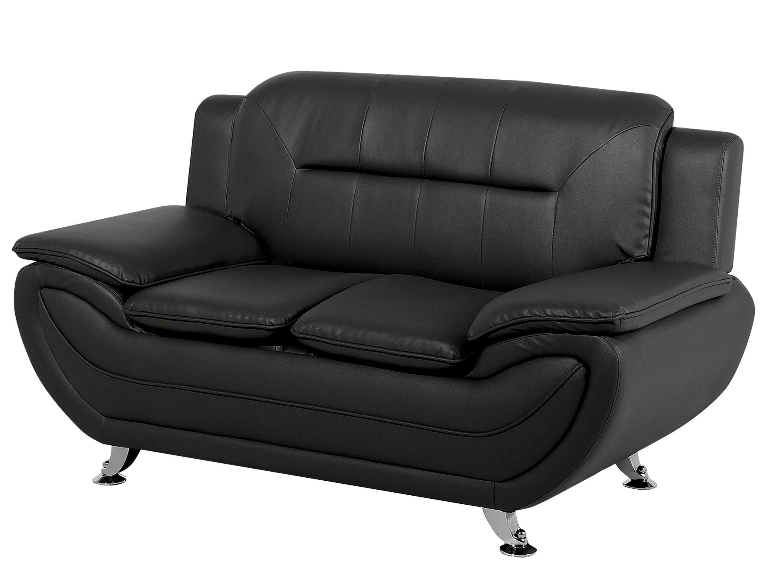 Beliani 2 Sitzer Sofa aus Kunstleder Modern LEIRA  