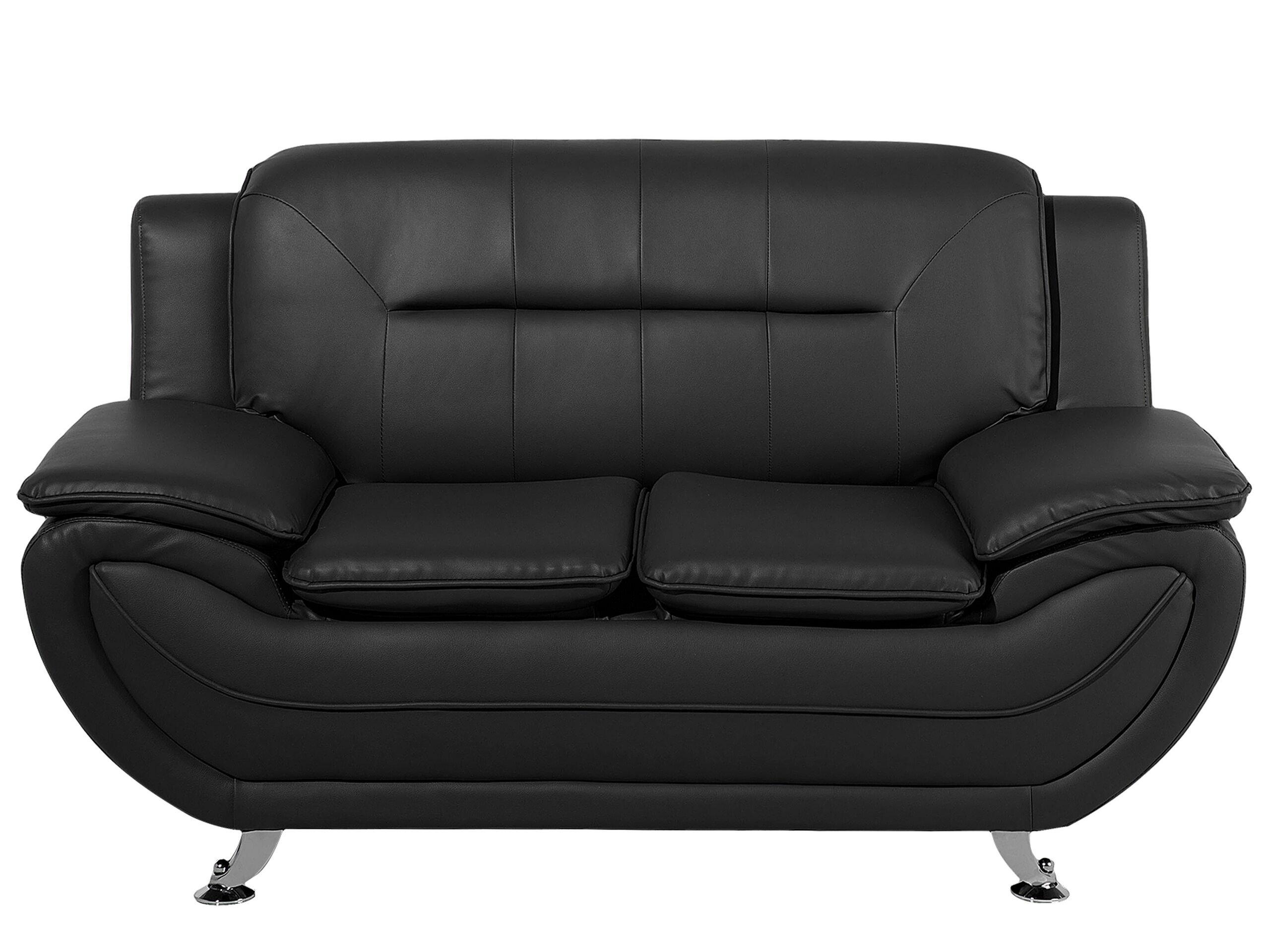 Beliani 2 Sitzer Sofa aus Kunstleder Modern LEIRA  