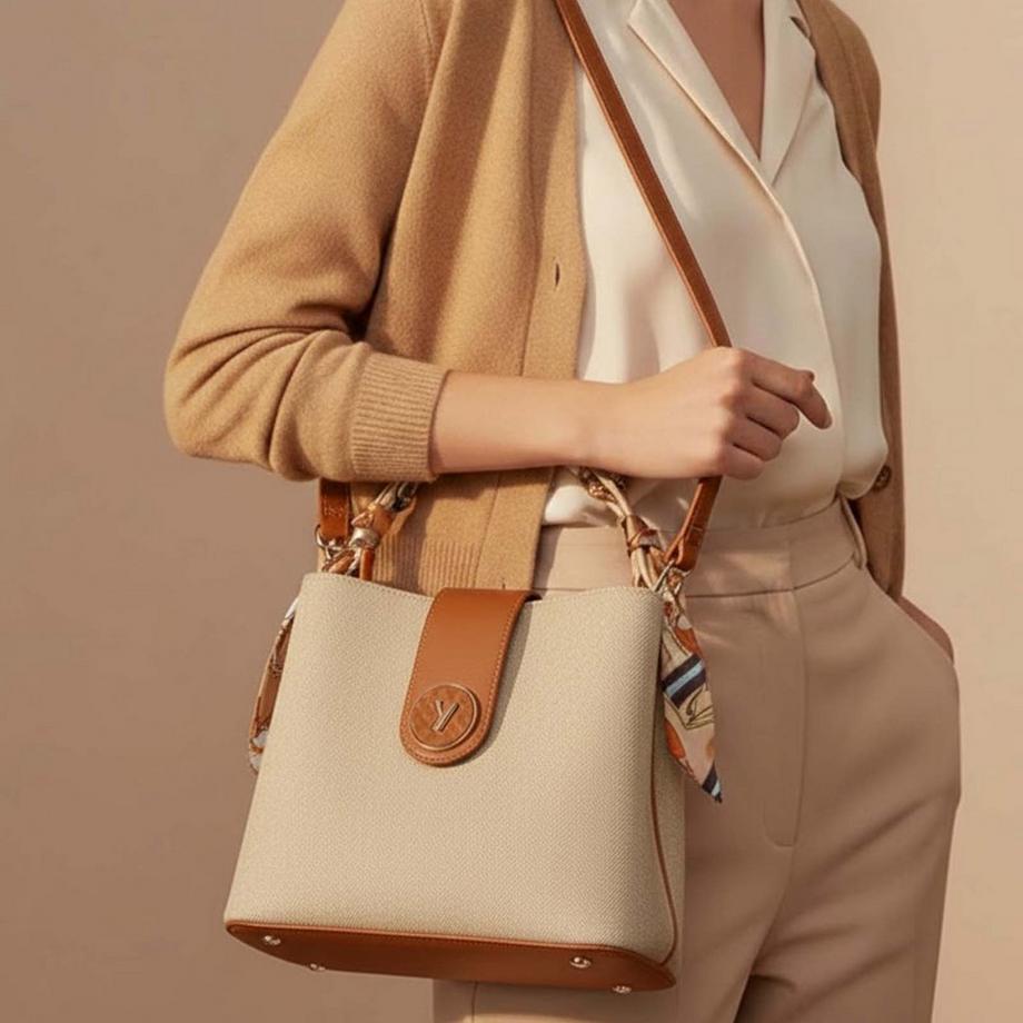 Gallantry Handtasche mit Chevron Muster  