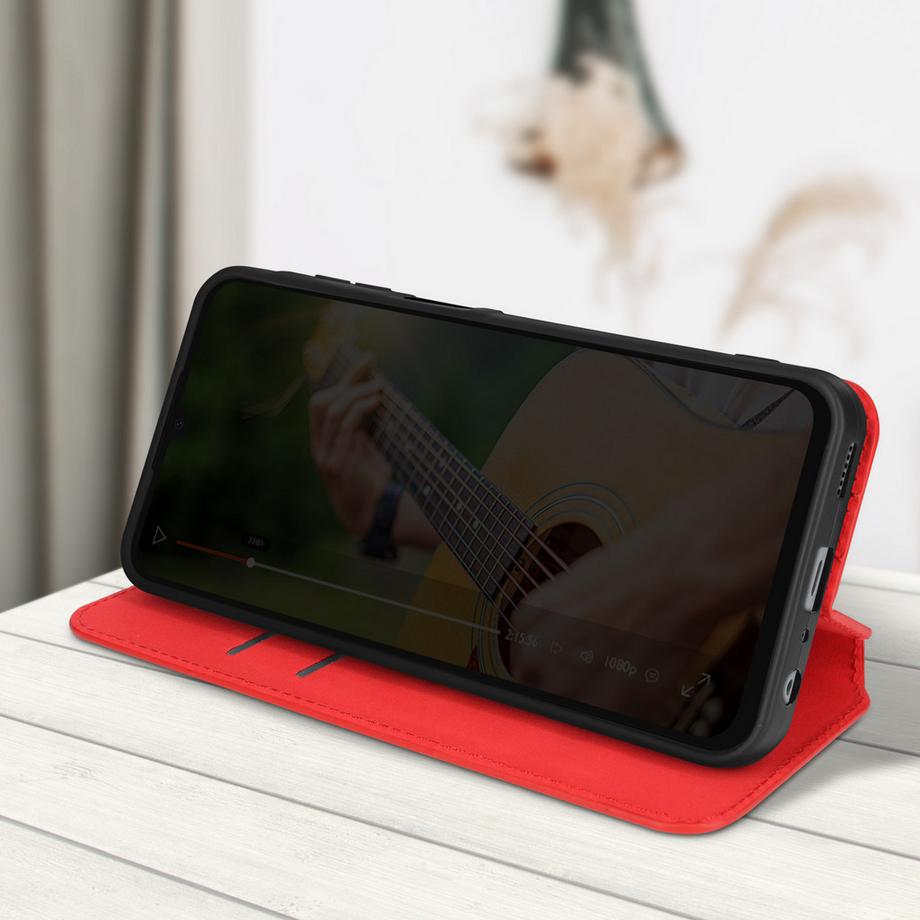 Avizar  Custodia portacarte Samsung A05s rossa 