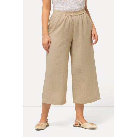 Ulla Popken  Culotte, wadenlang, weites Bein, Elastikbund 