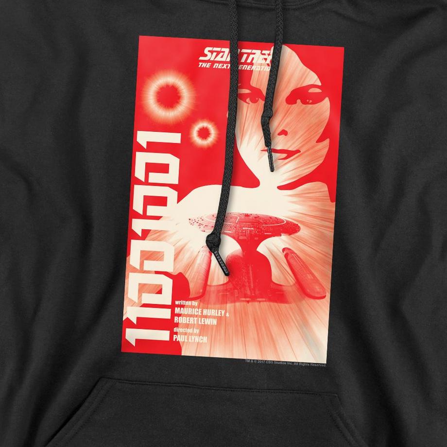 Star Trek The Next Generation Season 1 Episode 15 Felpa con cappuccio  