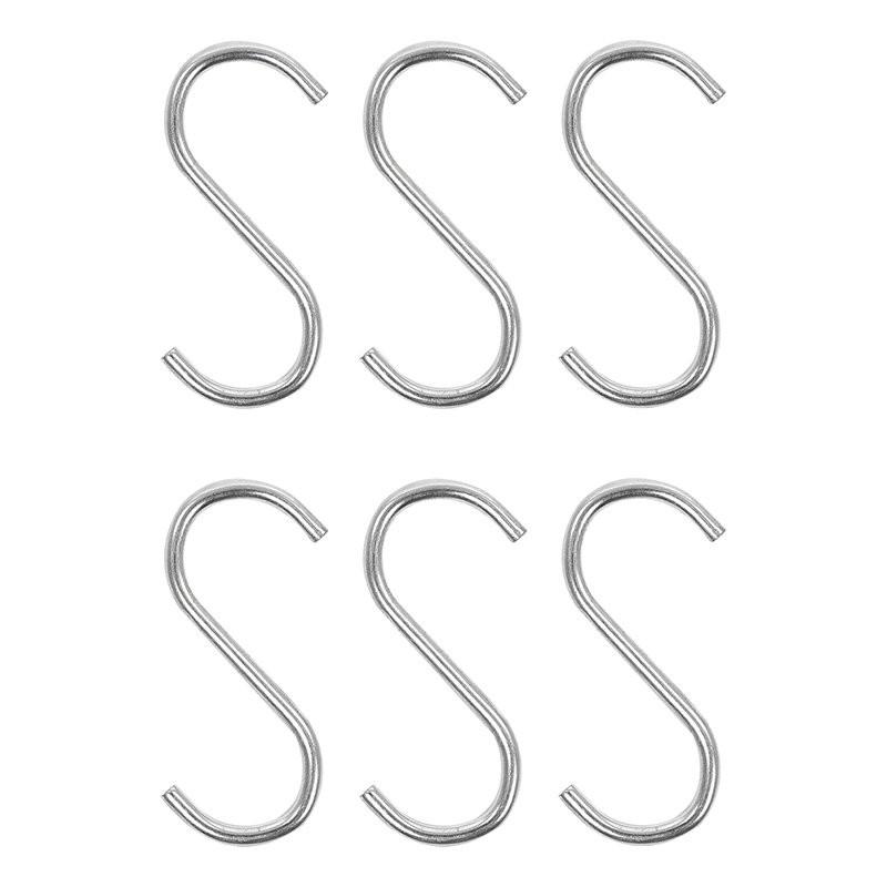 Pricenet Crochet en S Ø4mm 6cm 6 pièces sous blister  