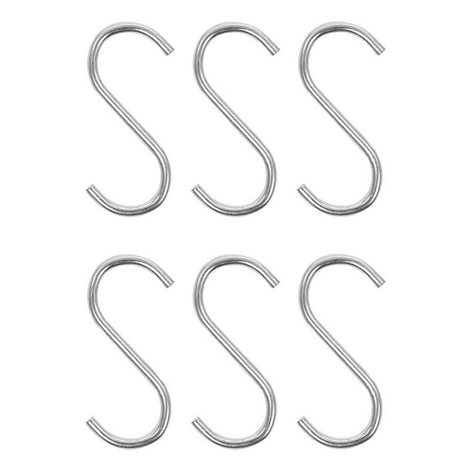 Pricenet Crochet en S Ø4mm 6cm 6 pièces sous blister  