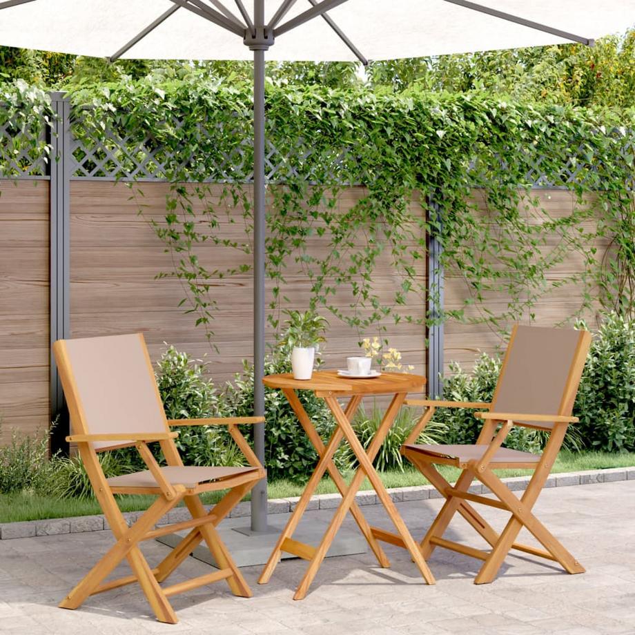 VidaXL Ensemble de bistro bois d'acacia  