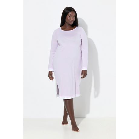 Ulla Popken Camicia da notte pizzo oversize scollo rotondo maniche lunghe  