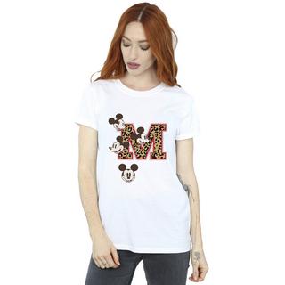 MICKEY MOUSE Leopard Print M T-Shirt  