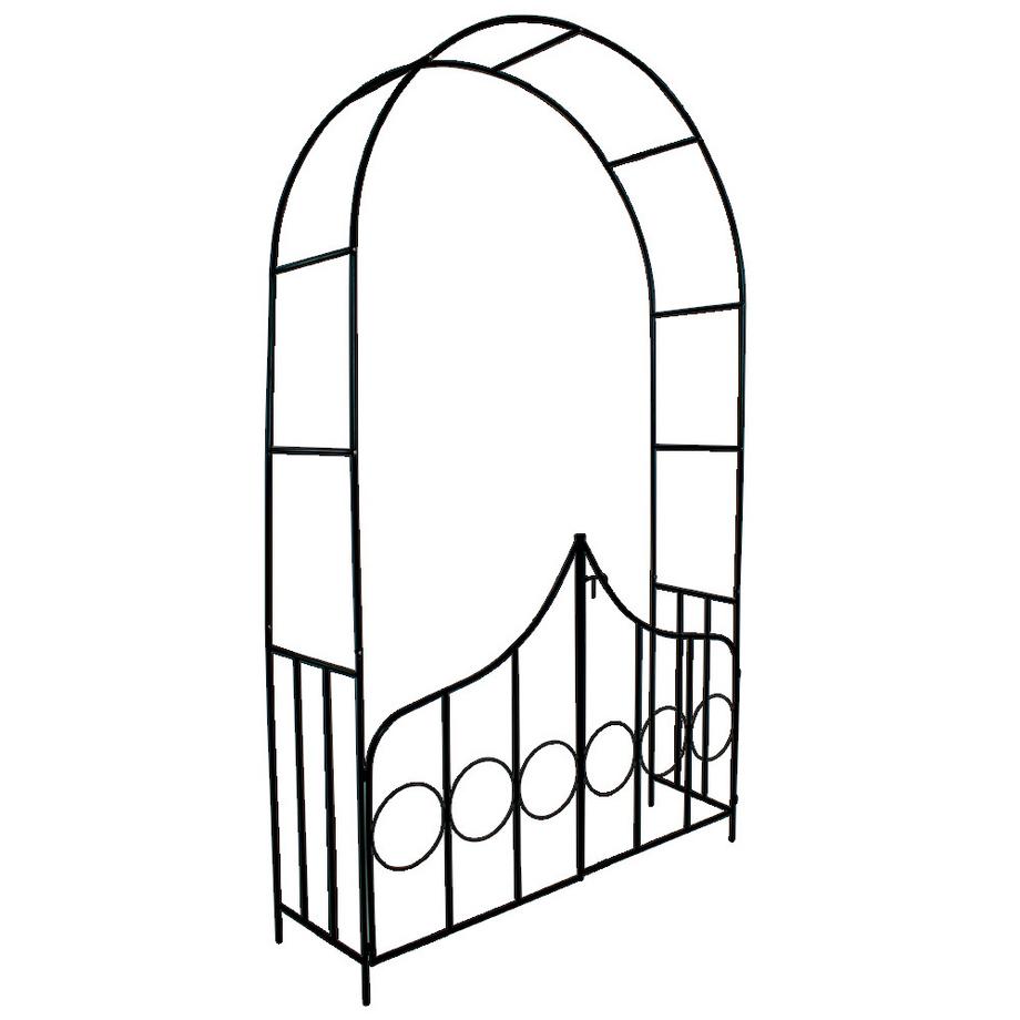 Tectake  Arche de jardin avec portillon  en acier 