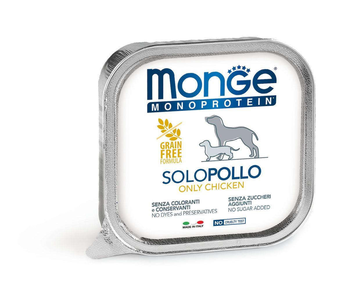 Monge  Monoprotéine pour chien au poulet - Multipack 