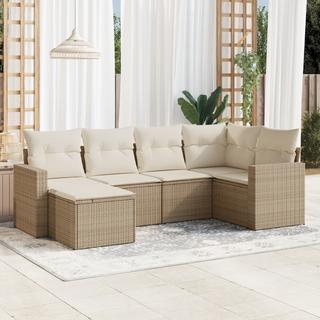 VidaXL set divano da giardino Polirattan  