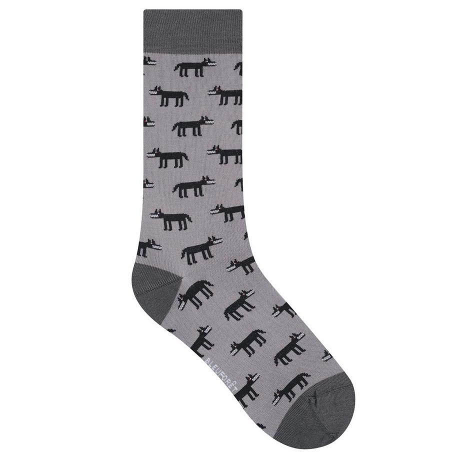 BLEU FORET Chaussettes Loup  