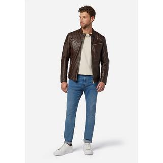 RICANO  Lederjacke Cooper - im Biker-Stil mit Stehkragen 