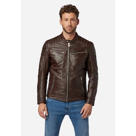 RICANO  Lederjacke Cooper - im Biker-Stil mit Stehkragen 