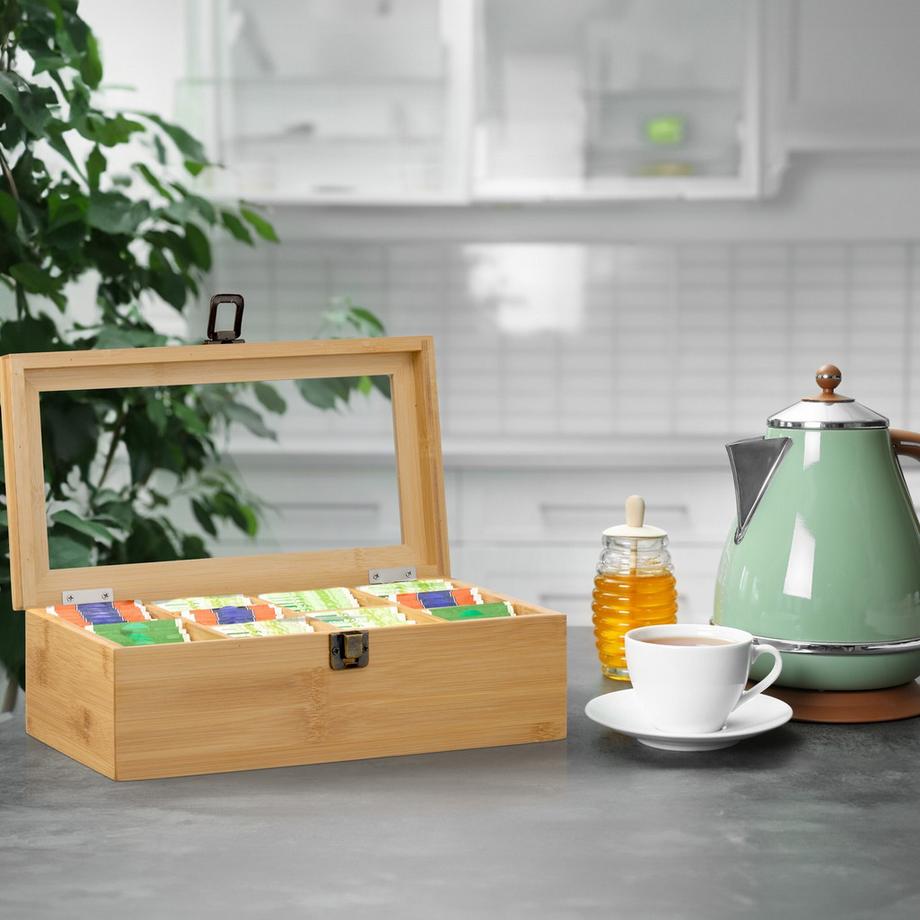 Northix Boîte à thé à 10 compartiments  