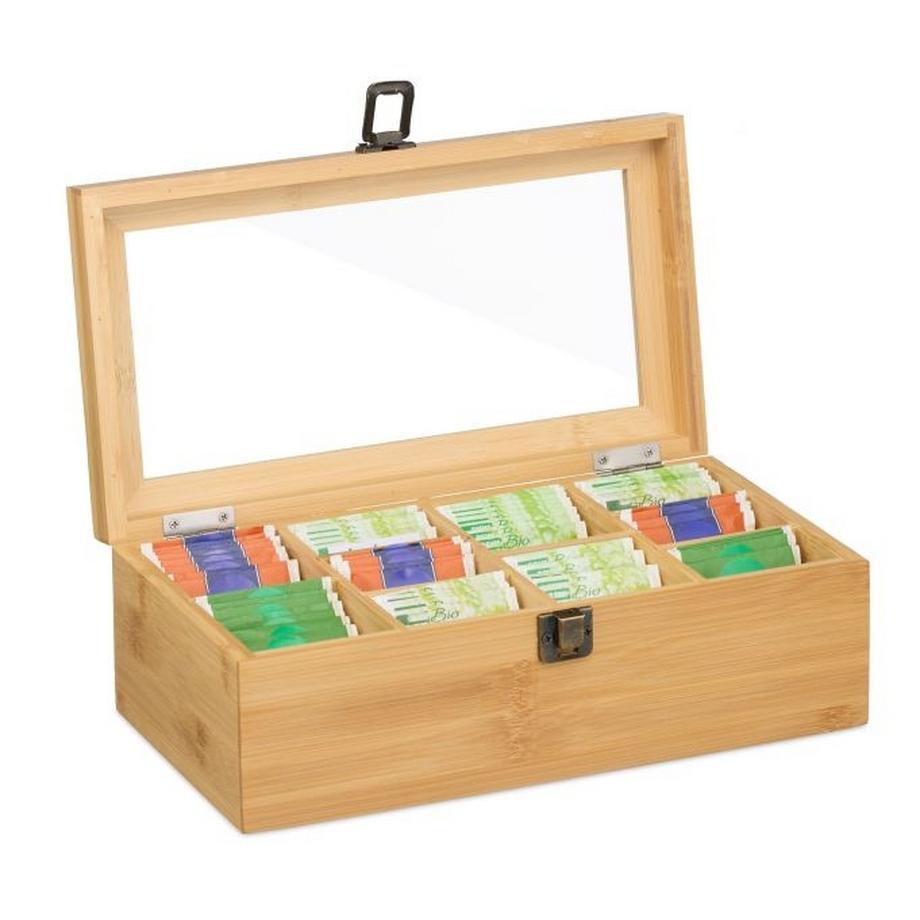 Northix Boîte à thé à 10 compartiments  