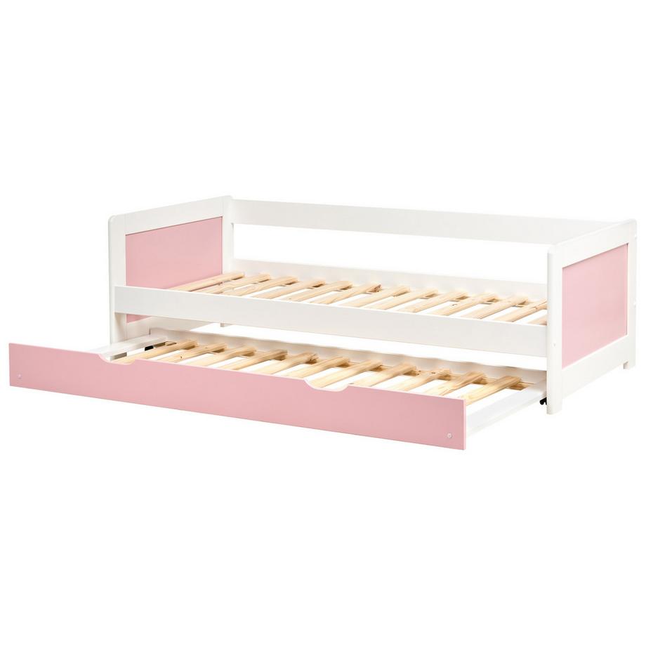 Beliani Letto estraibile en Legno di pino Scandinavo GRAVELINES  