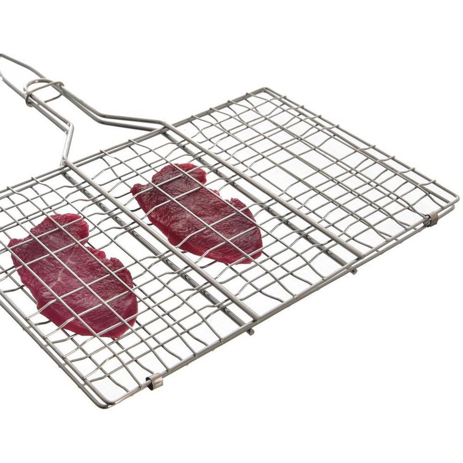 Orion  Grille de grill avec double face et verrouillage pour griller facilement 