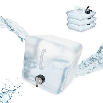 Zusammenklappbarer Wasserbehälter mit 4 Behältern