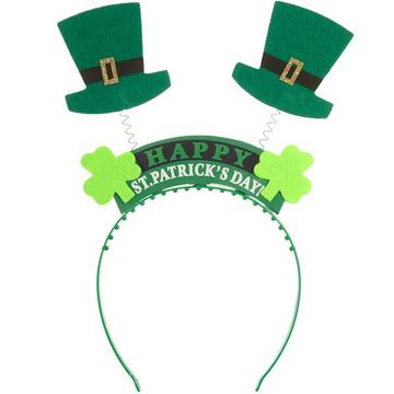 St. Patrick’s Day Kopfschmuck Schriftzug mit Zylindern