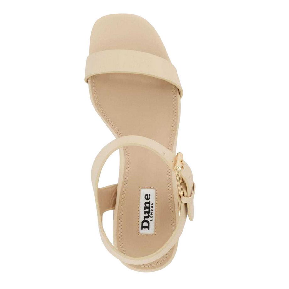 Dune London Jarell Leder Sandalen Plattform Blockabsatz  