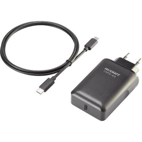 VOLTCRAFT  CNPS-45 Caricatore USB 45 W Presa di corrente Corrente di uscita max. 3 A Num. uscite: 1 x presa USB-C® USB Po 