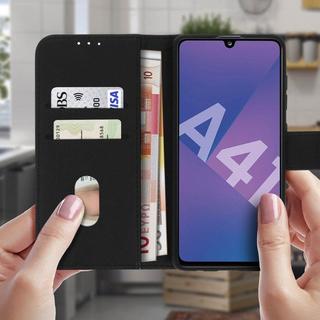 Avizar  Klapphülle Samsung Galaxy A41 Schwarz 