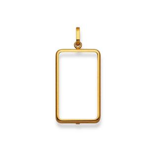 MUAU Schmuck  Barrenfassung UBS/CS/LKB/ZKB Gelbgold 750, 19x11.5mm 